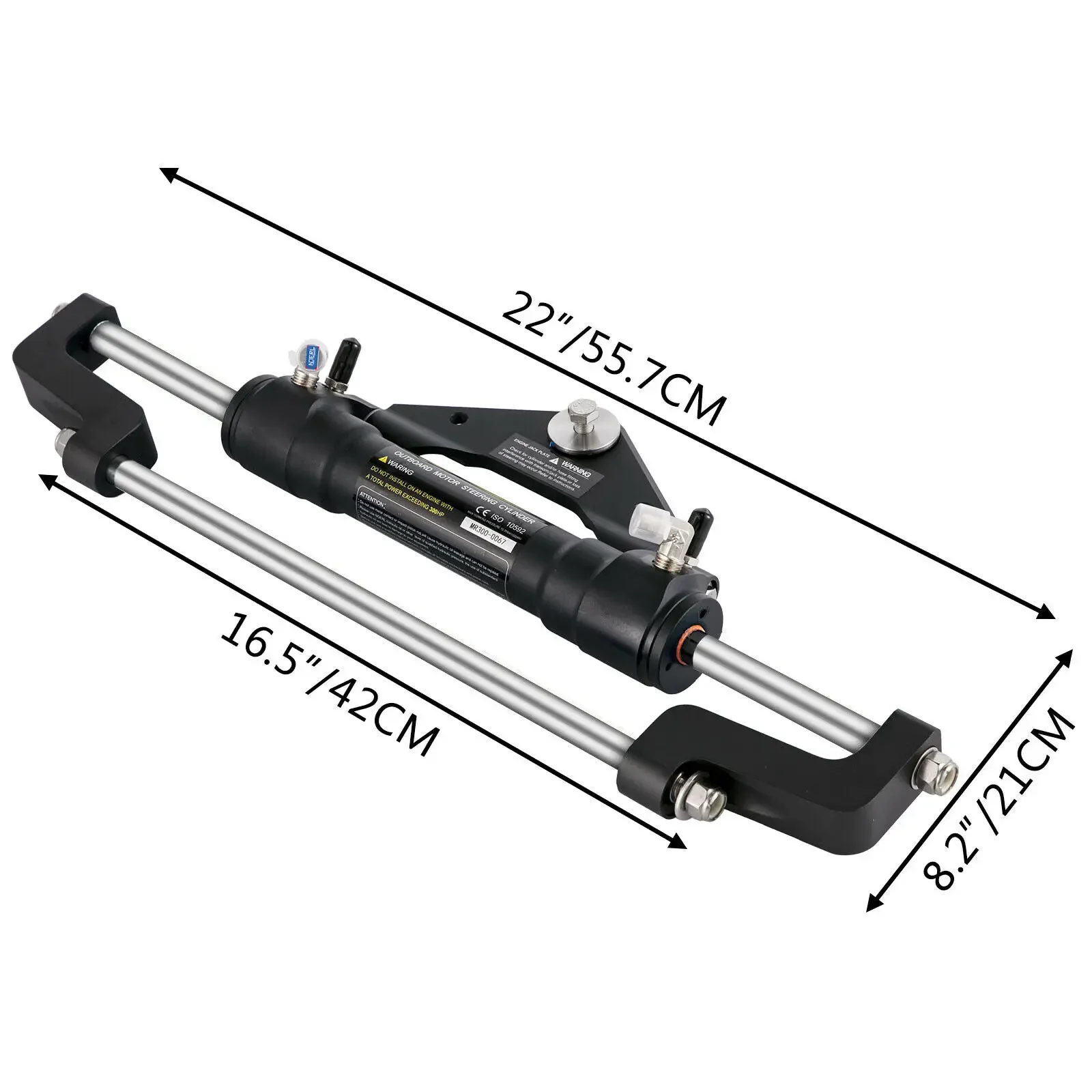 Hydraulic Boat Outboard Steering Marine Steering System Kit Cylinder Helm 300HP