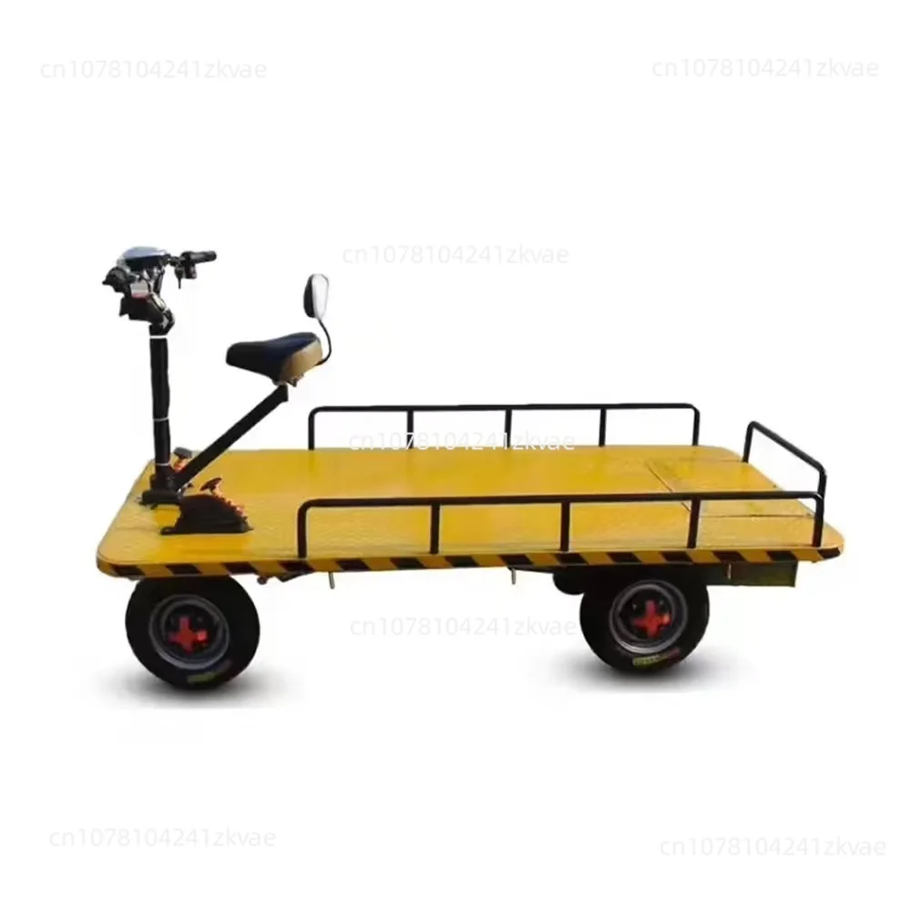 Large size 1000kg flat electric trolley cart for short-distance transportation of goods