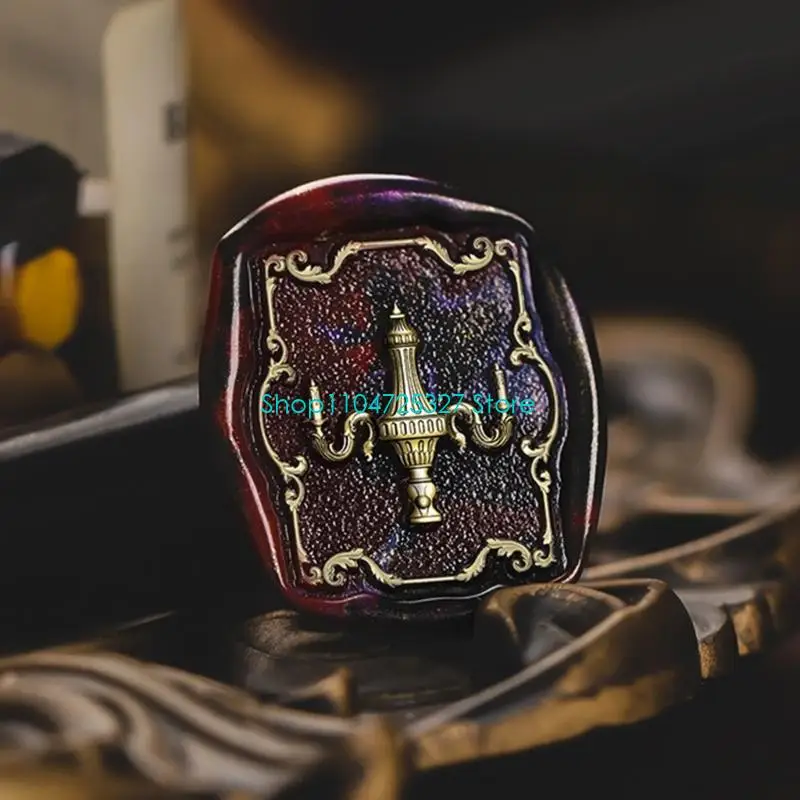 

Головка штампа для тиснения D8KF, латунный штамп, сургучная печать, замена головки штампа