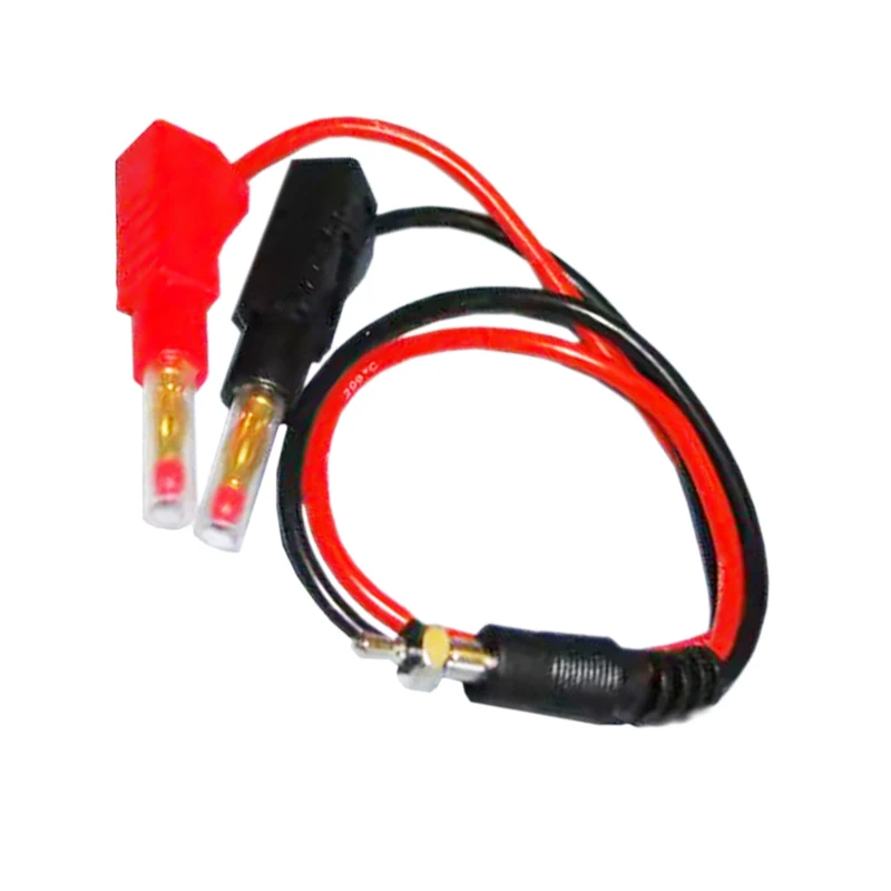 Enchufe de arranque brillante, Cable de carga RC, Cable de plomo a 4,0mm, chapado en oro, Conector de enchufe Banana blindado apilable, 22AWG, 30cm