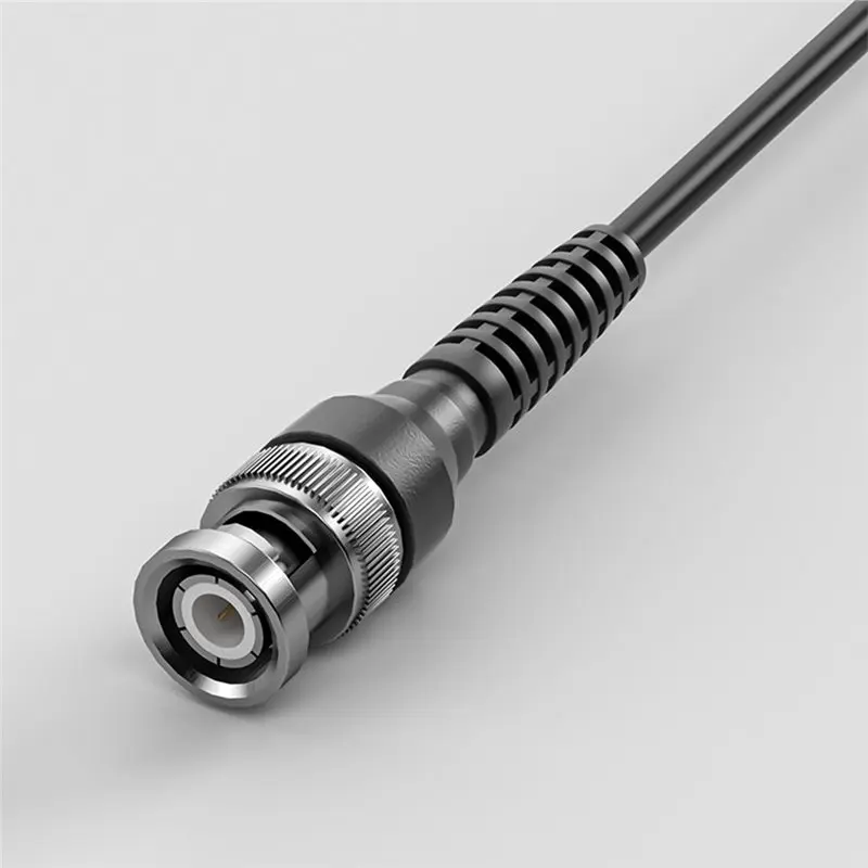 كابل مسبار اختبار راسم الذبذبات AA08-P1007 مع قابس ذكر BNC Q9 إلى مشبك خطاف مزدوج - يتميز بمسجلتين صغيرتين (500 فولت 5 أمبير) #2