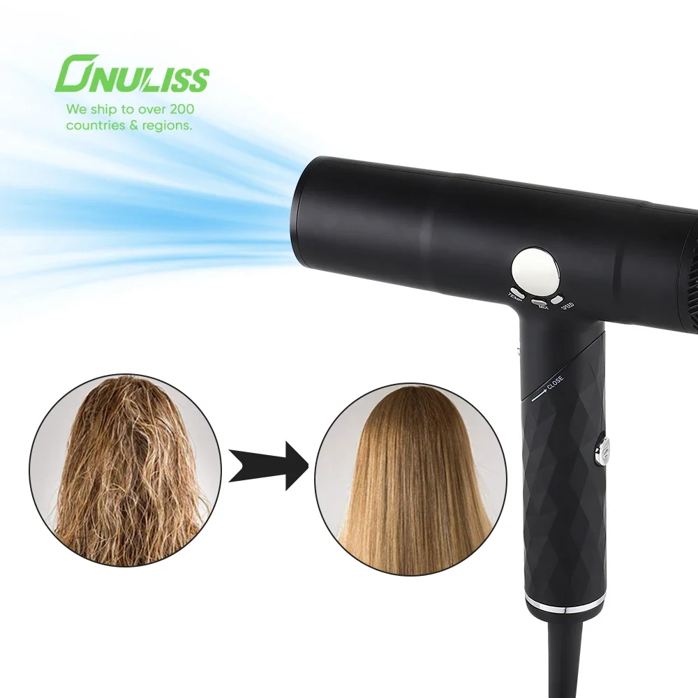 110000 rpm High Speed One Step Hair Dryer Professional High Speed Hair Dryer Styler Hot Air Brush Hair Dryer