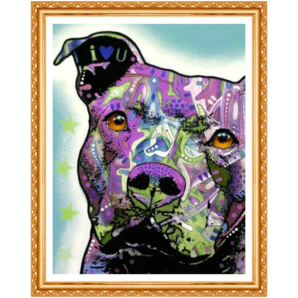 Diamond embroidery American bully pitbull 5d diy diamond painting Cross Stitch full round drill Rhinestone decoration