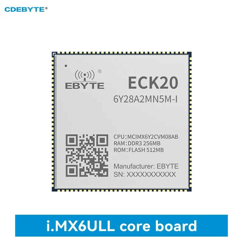 iMX6ULL System On Board MPU CDEBYTE ECK20-6Y28A2MN5M-I Core Board Linux QT Industrial Grade 256MB DDR3 512MB NAND FLASH