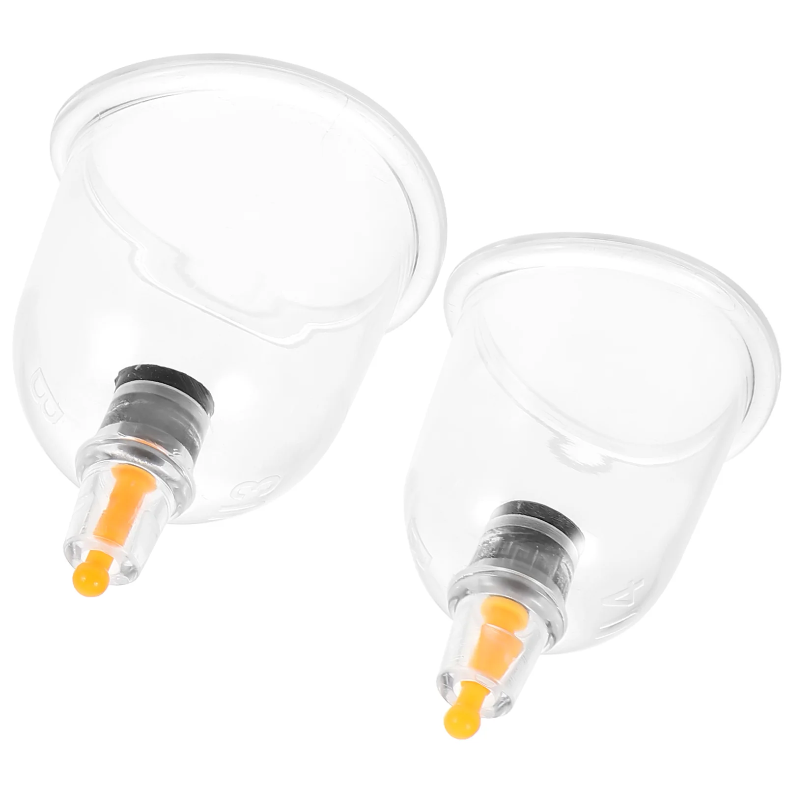

2Pcs Special Shaped Cupping Device Vacuum Suction Cups 34 Thickened Back Massager Portable Beauty Tool Therapy