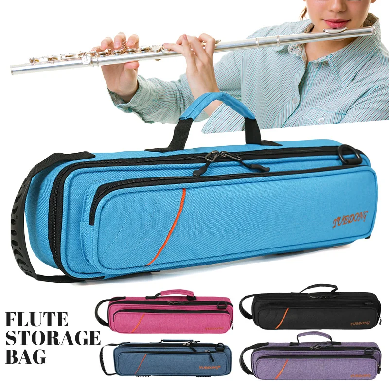 Flute Bag Musical Instrument Case with Strap Oxford Portable Shoulder Bag Saxophone Drumsticks Bag Tool Bag Trumpet Accessories