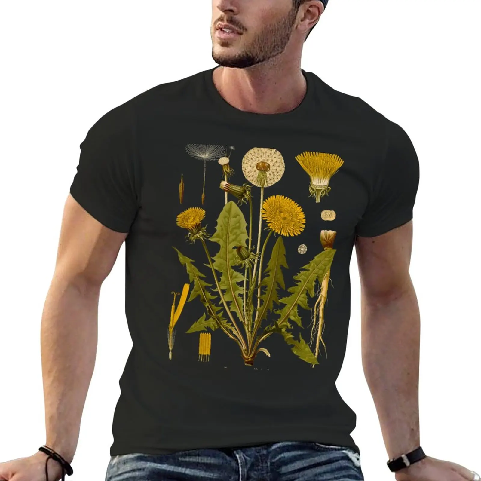 New Dandelion T-Shirt sweat shirt black t shirt shirts graphic tees oversized t shirt men workout shirt