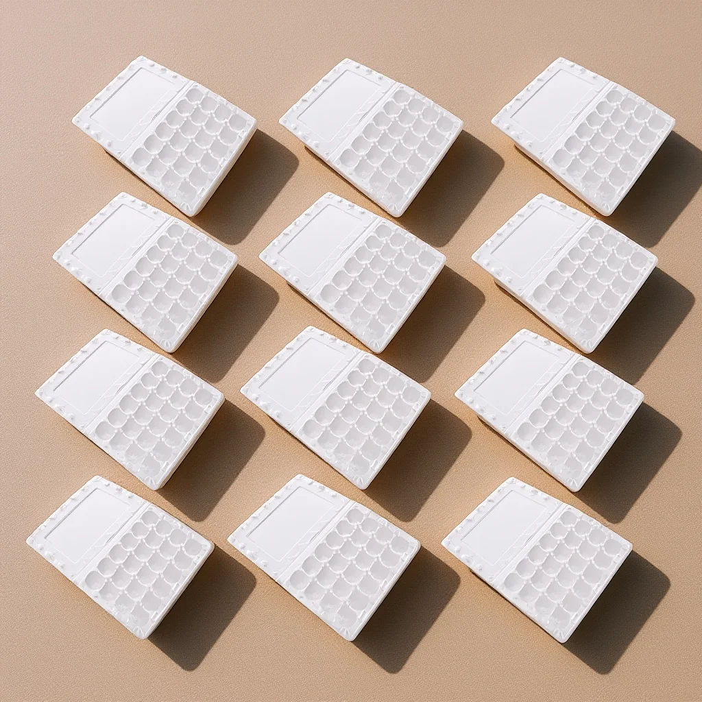 

Egg Storage Box 12 Pcs 24 Grids Clear Plastic Quail Egg Container Home Egg Carrier Organizer Flat Holder for Fresh Eggs