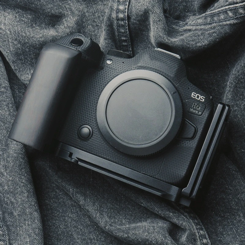 

Для Canon EOS R6II R6 Mark II деревянная ручка L-образная пластина с деревянной ручкой, кронштейн для ручки камеры, быстросъемная пластина