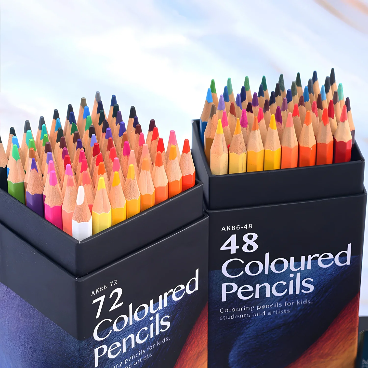 12/24/36/48 Colors Oily Colored Pencils Hexagon Wooden Handle Set Artist Painting Drawing Sketch Art Design Student Supplies