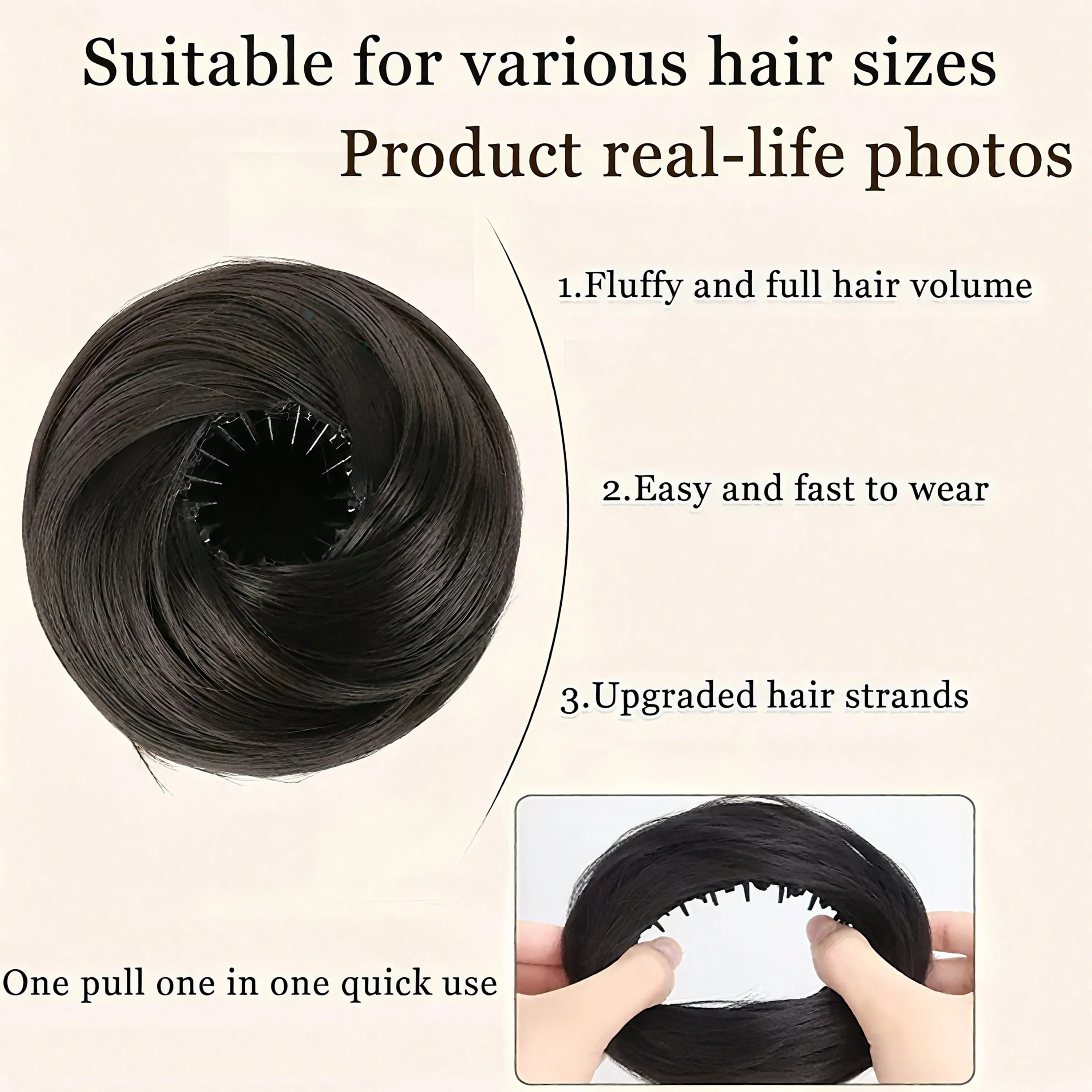 Thumbnail 3 - #59 Clip-In Chignon Hair Buns Comparison Guide