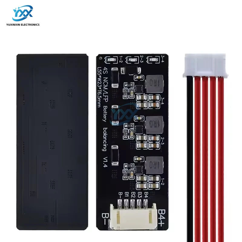 BMS 3S 4S لوحة الموازن النشط 1.2A نسخة حثي وحدة معادل نقل الطاقة لبطارية ليثيوم LiFePO4 LiPo Li-ion