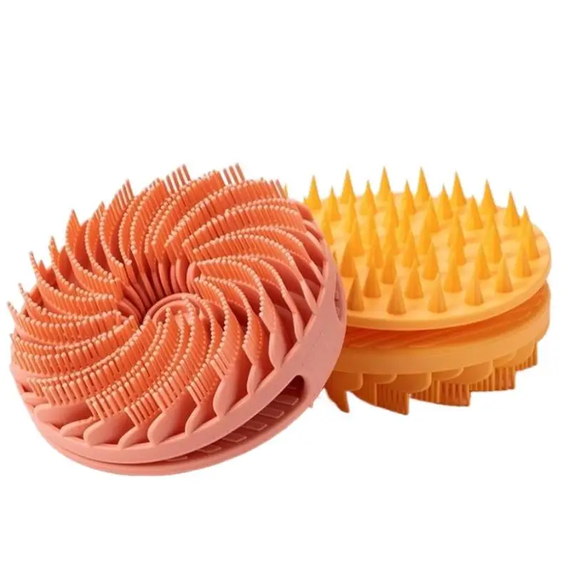 Shower Brush Body Scrub Skin Care Bath Tool Soft Silicone Body Scrubber Scalp Exfoliating Non-irritating Body Wash MassagerBath