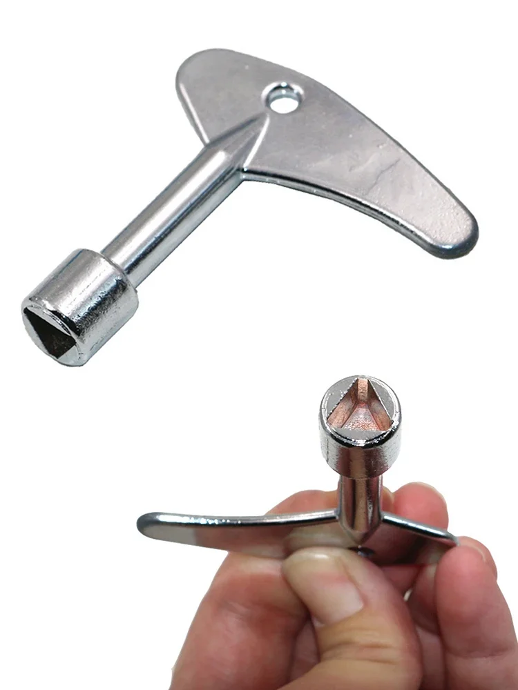 1PC Single Inner Triangular Chave Elevador Alta Qualidade Inner Triangle Key Wrench Elevador Water Meter Valve Wrench