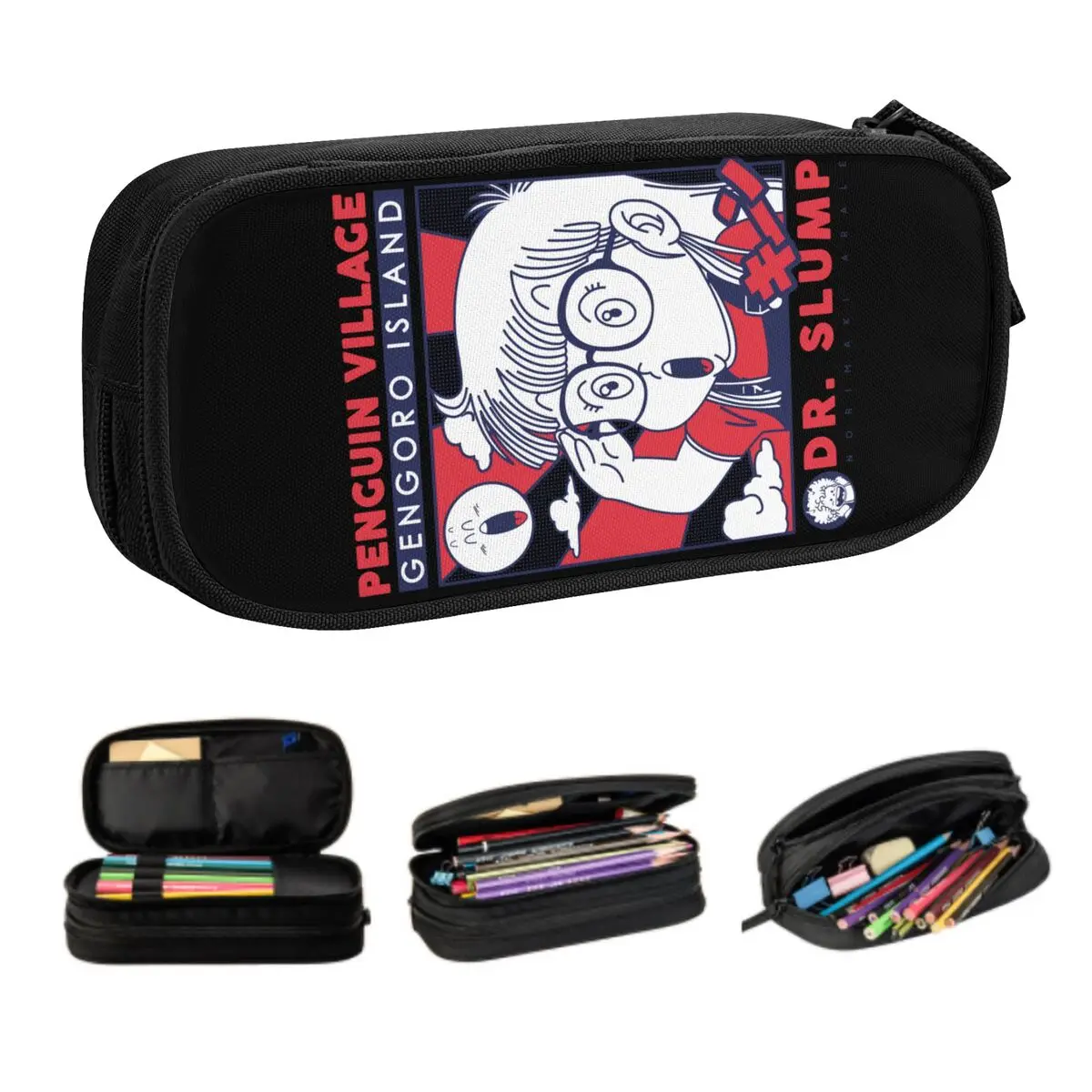 

Custom Arale Dr.Slump Korean Pencil Case Boys Gilrs Big Capacity Japanese Anime Manga Pencil Box Students Stationery