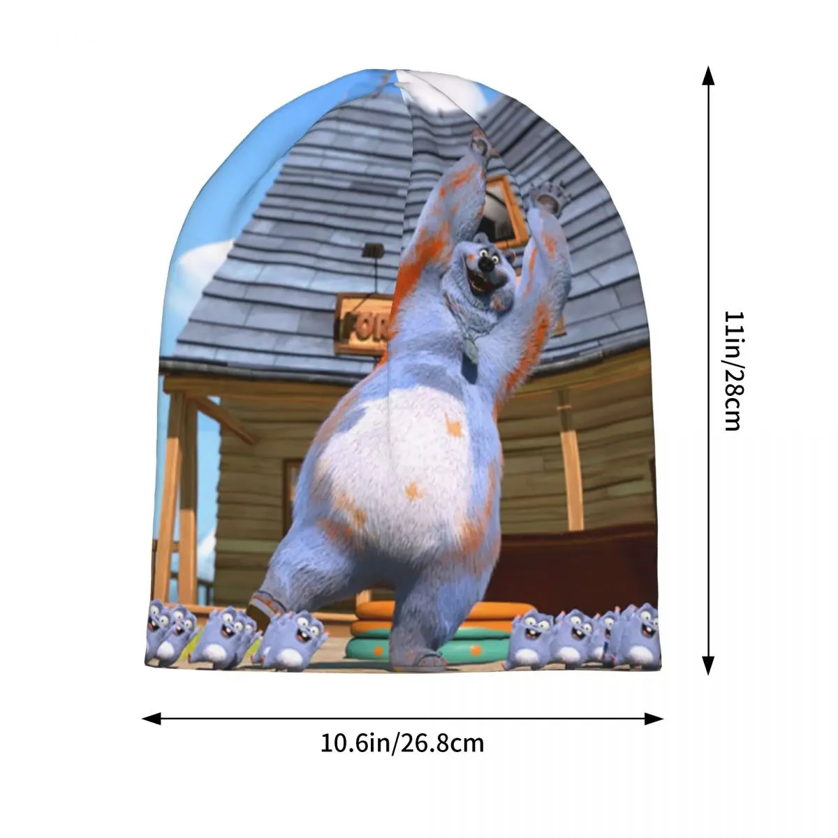 غريزي البيرة الكرتون قبعات الهيب هوب للجنسين في الهواء الطلق Skullies Beanies القبعات الربيع الدافئة ذات الاستخدام المزدوج بونيه القبعات #2