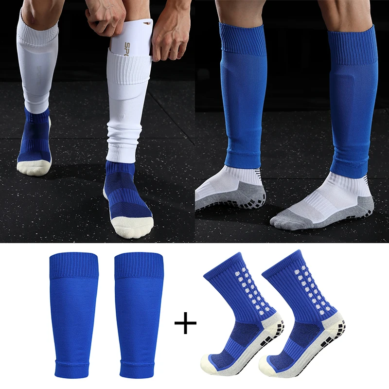 

Men's Leg Guards Basketball Football Sports Socks Adult Youth Shin Guards Calf Socks Leg Cover Calcetines Hombre New