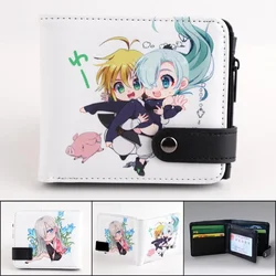 The Seven Deadly Sins Meliodas Men Wallets Fox's Sin of Greed Ban Card Holders with Coin Pocket