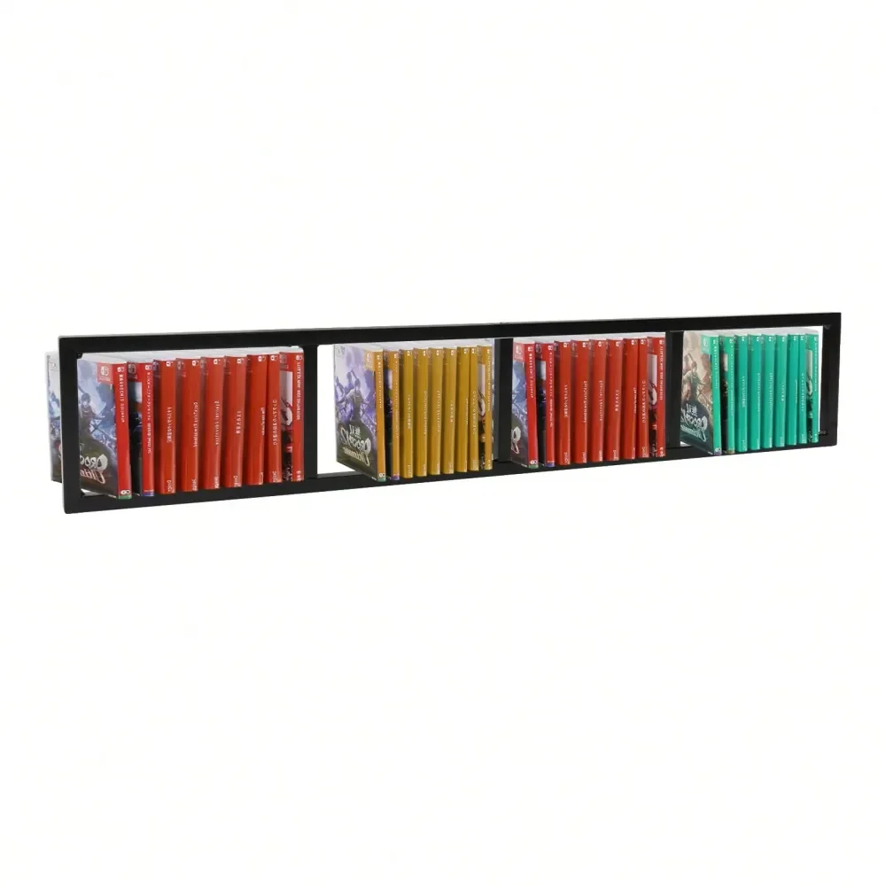 3Pcs 34 Inch Media Storage Rack, CD DVD Organizer Metal Shelf 34.26.23 Inch The Best Gift Present For FamilyFriends Happy Chris