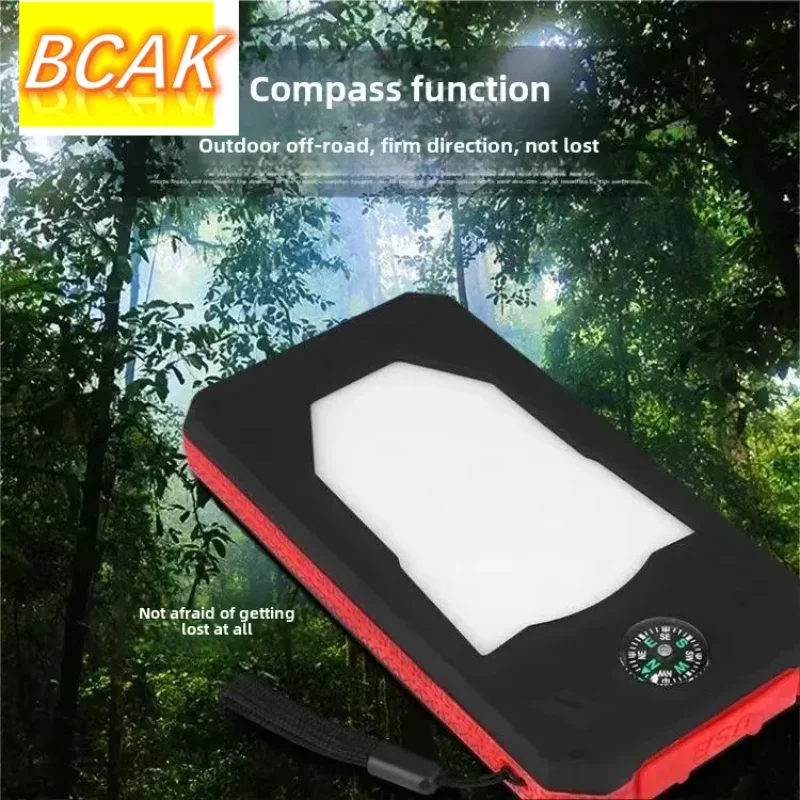 Universal Solar Power Bank 20000 Outdoor Camping Light Mobile Phone Multi-function Portable Large-capacity Mobile Power Supply B