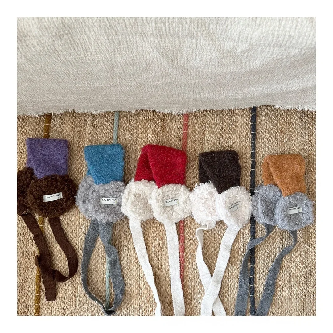 

Winter Korean Style Kids Color Block Ear Muffs Boys Girls Thermal Ear Accessories Children Cold Proof Ear Proof Ear Packs