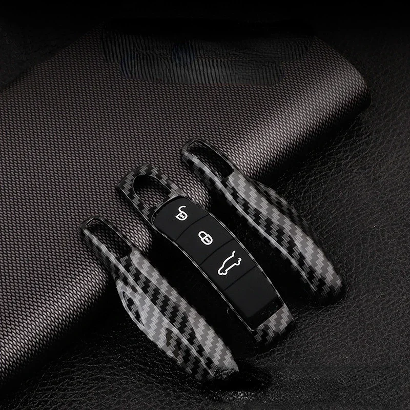 Coque de protection pour clé de voiture Porsche Panamera Spyder Carrera Macan Boxster Cayman broderie enne 911 970 981 991