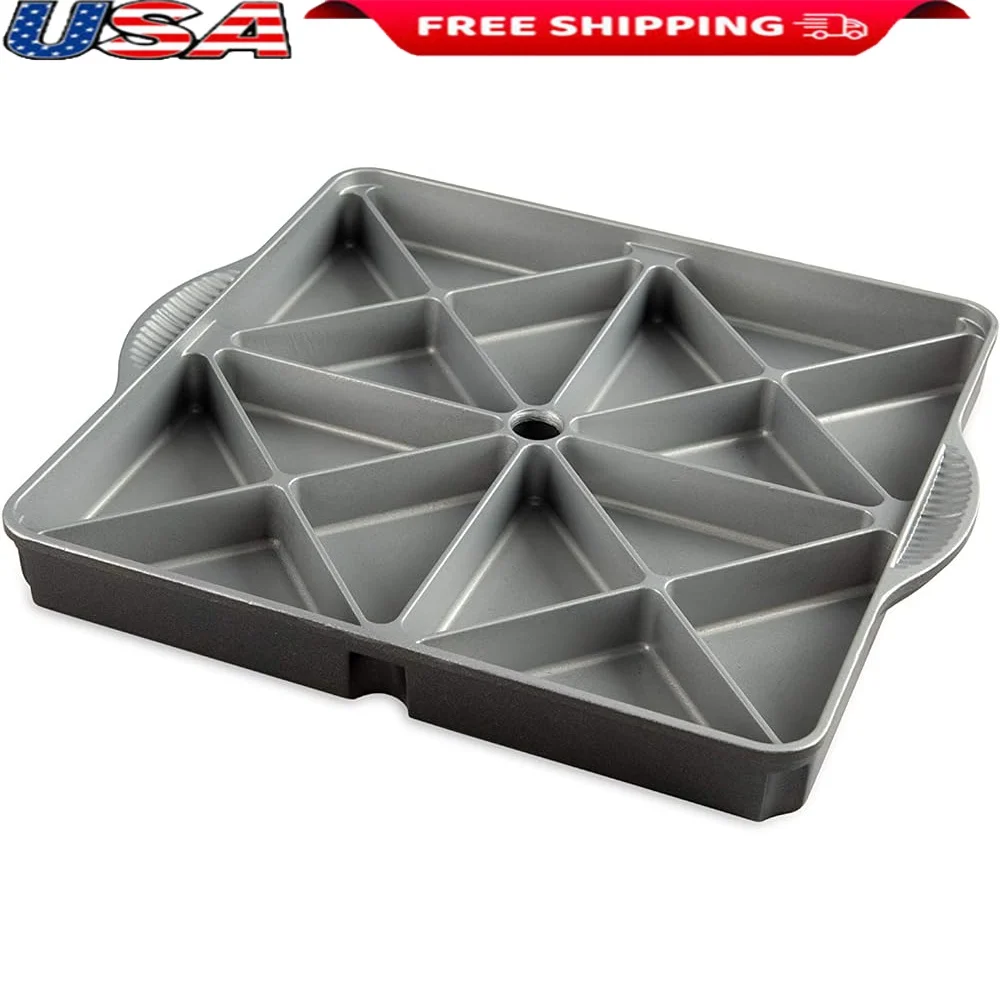 

Durable Cast Aluminum Mini Scone Pan Nonstick 16 Cavity Baking Mold Heat Conductivity Kitchen Essential Easy Release