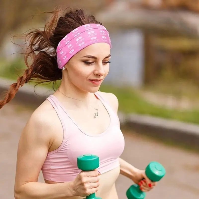 39BD Sports Headband Hairband Running Stretch Hair Band Turban Headwear for Men Women