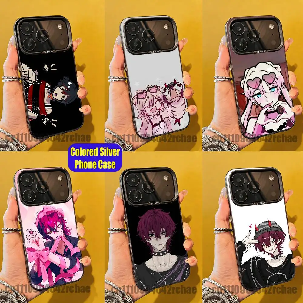 

For K-Killer C-Chat Ronin Angel Phone Case iPhone 14,16,12,15,13,17,11,E,Pro,Max,Plus,Air,Mini Colored Silver Shell