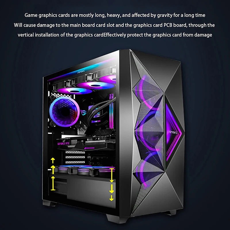 Full Speed PCIE 3.0 4.0 16x Riser Cable Graphics Card Extension Cable PCIE Express GPU Expansion Card Riser Shielded Extender