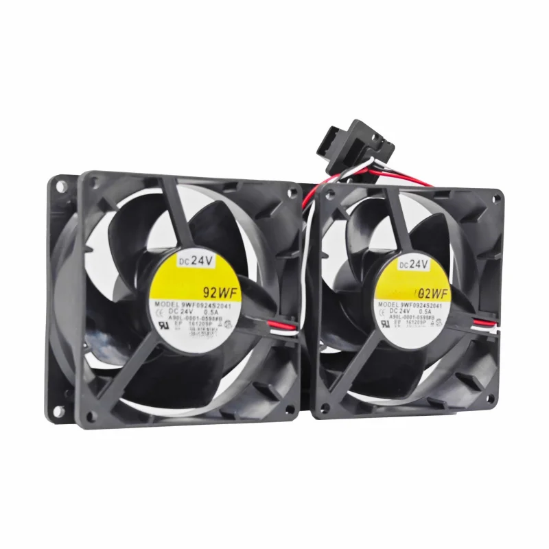Y+1 pcs for   Sanyo 9WF0924S2041 24V dual fan with Fanuc plug A90L-0001-0598#B fan