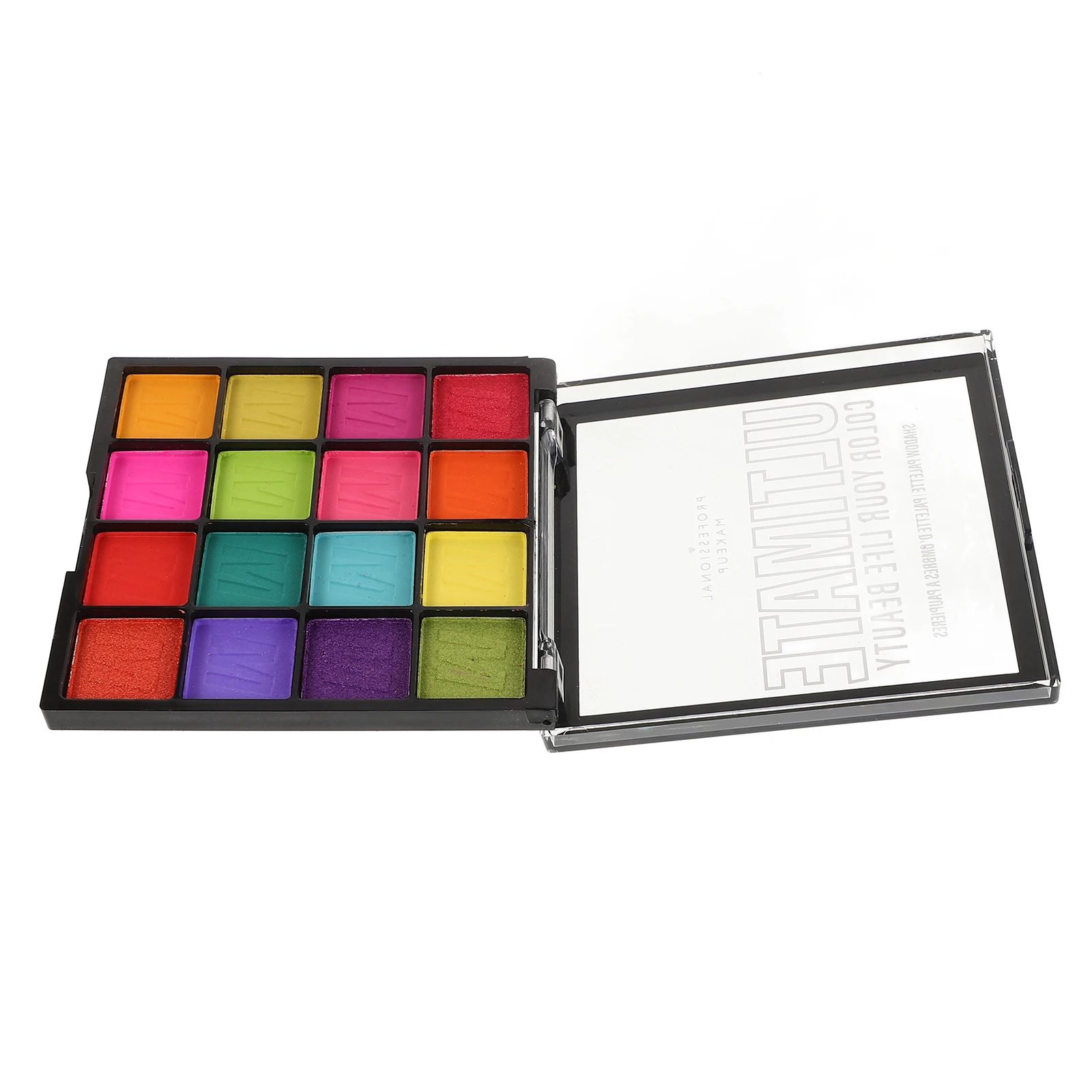 

Matte Glitter 16 Color Eyeshadow Palette Waterproof Pearlescent Bright Colorful Makeup Palette Halloween Festival