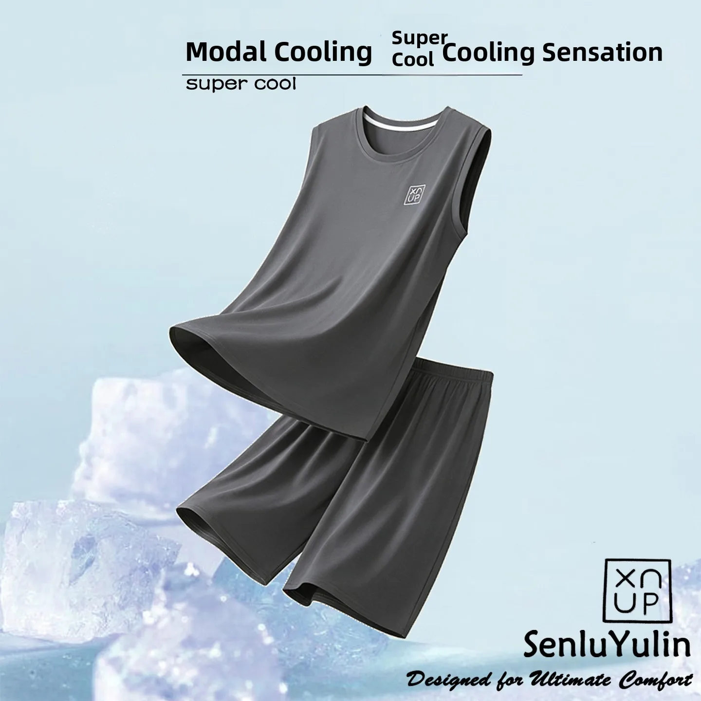 Cool modal pajamas—x6015 vest and shorts