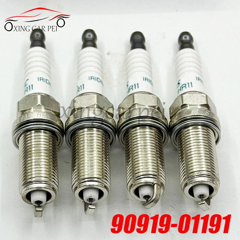 4pcs 90919-01191 SK20HR11 Iridium Spark Plug For Toyota Tacoma Tundra Lexus LX570 GX460 FJ Land Cruiser 9091901191 SK20HR-11