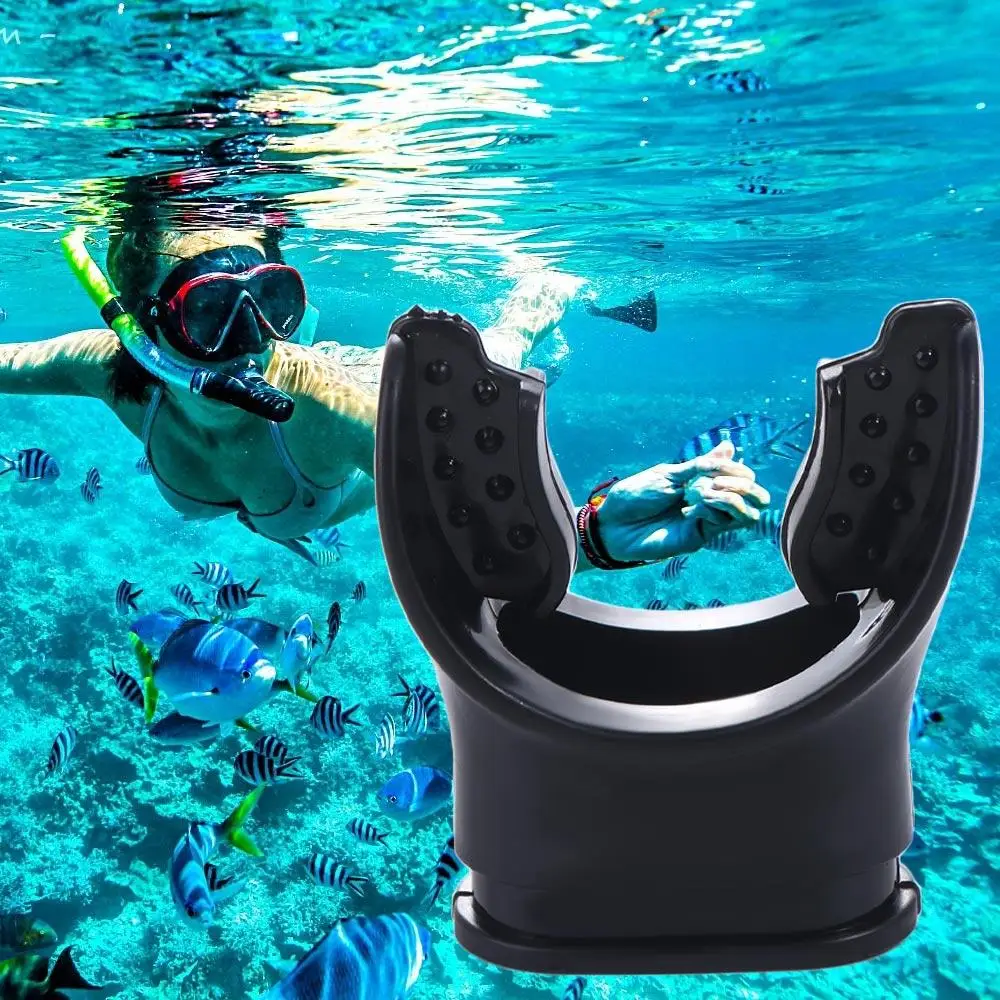 Non-toxic Diving Mouthpiece Underwater Anti-allergy Snorkel Regulator Silicone Soft Diving Tube Mouthpiece Breathing Tube