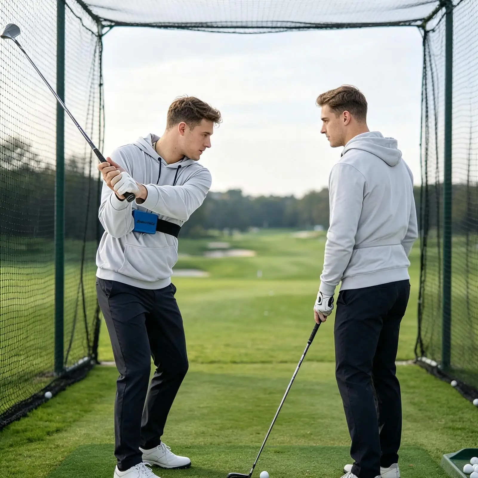 Golf Swing Aid Putting Position Correction Alignment Training Tools Golf Hitting Arm Width Corrector Block For Men Women