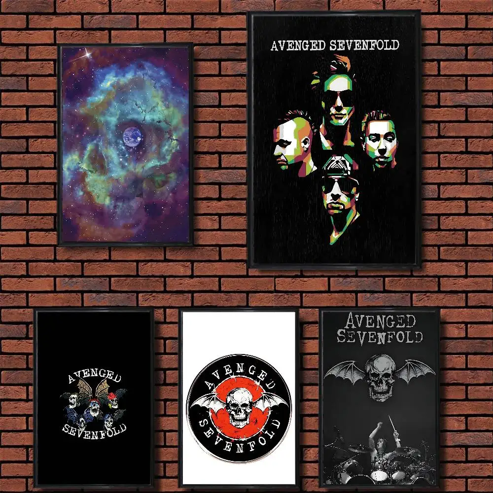 

cool A7X A-Avenged Sevenfold Poster HD Art Sticky Wall Waterproof Home Living Room Bedroom Bar Aesthetic Decoration