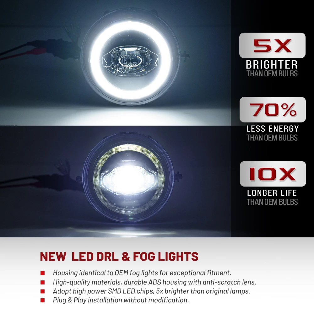 Replace OEM# 63172751295 63122338554 For Mini Cooper R55 R56 R57 R58 R59 R60 Led Car Front DRL Halo Ring Daytime Running Lights