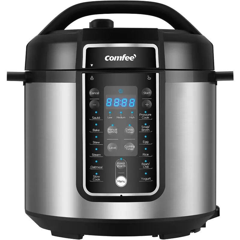 

Rice Cooker 6 Quart with 12 Presets, Multi-Function Programmable, Keep Warmer and More