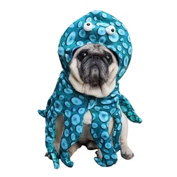 Pet Dog Halloween Costumes Funny Octopus Dog Clothes Pet Cat Dog Party Cosplay Clothing for Dogs Halloween Octopus Outfits