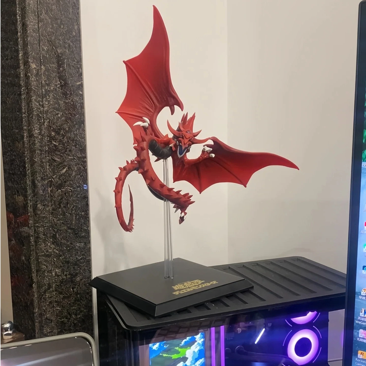 Yu-Gi-Oh! Monsters Legion Slifer The Sky Dragon Action Figure Desktop Ornaments Collection Boy Birthday Toy Gift For Anime Fans