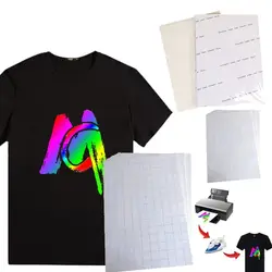 Fashion DIY Light Dark Cloth Inkjet Sublimation Printing Paper Light Fabric T-Shirt Heat Transfer Paper Painting