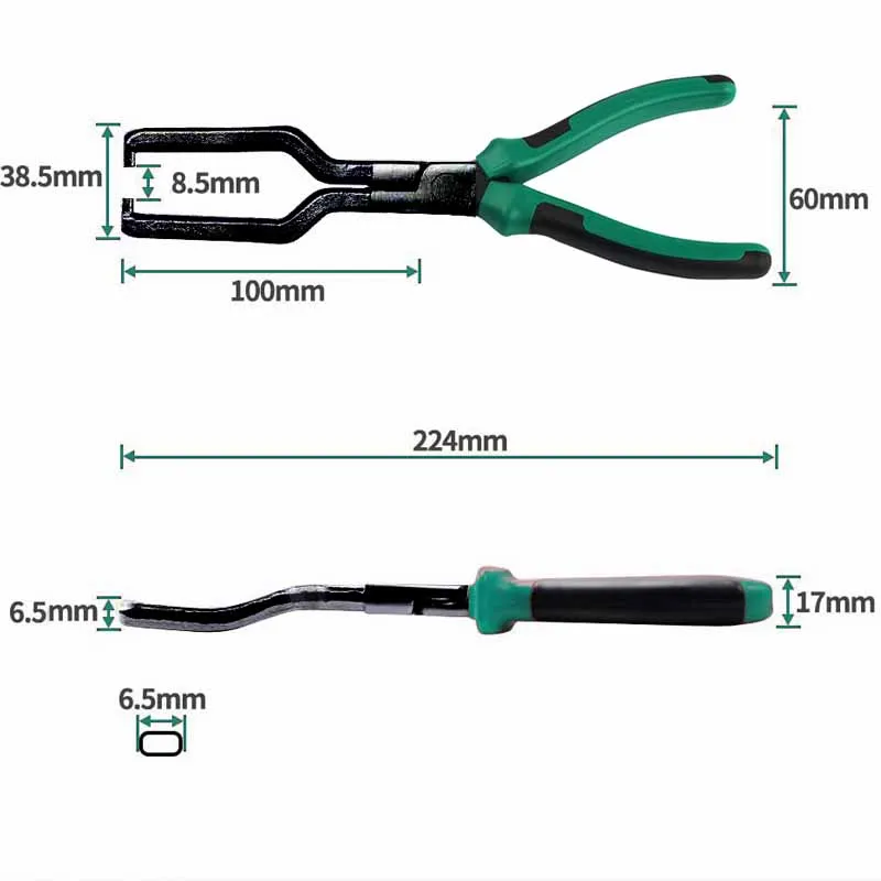 Winholder Steel Car Fuel Line Petrol Clip Pipe Hose Release Disconnect Removal Pliers Crimping Hand Repair Tool Green