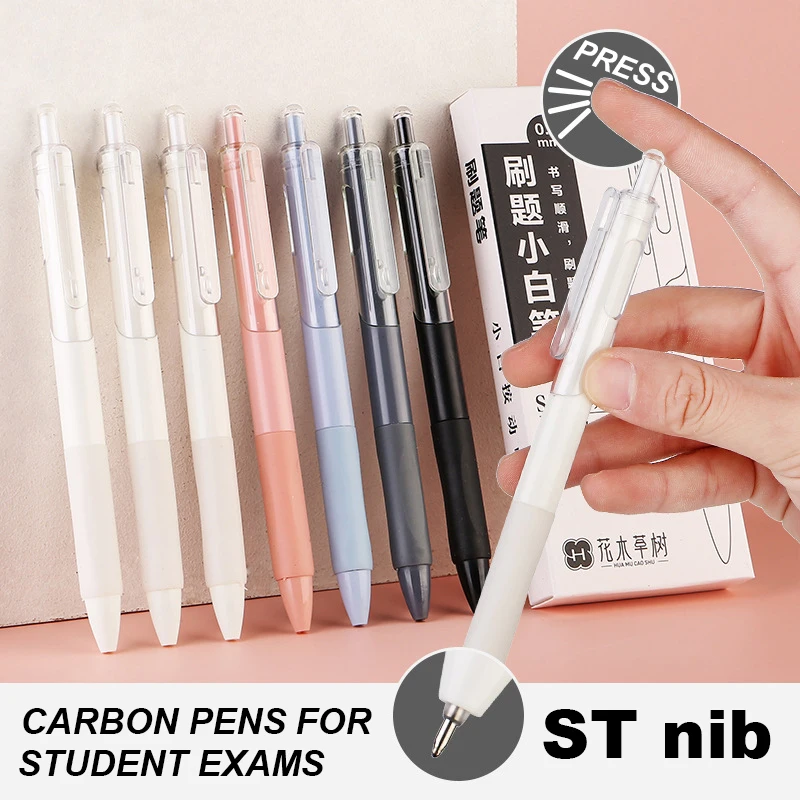 5 Pcs Special Offer Neutral Pen Pushing Student Writing Pen School Exam Pen ST nib Available in five colors