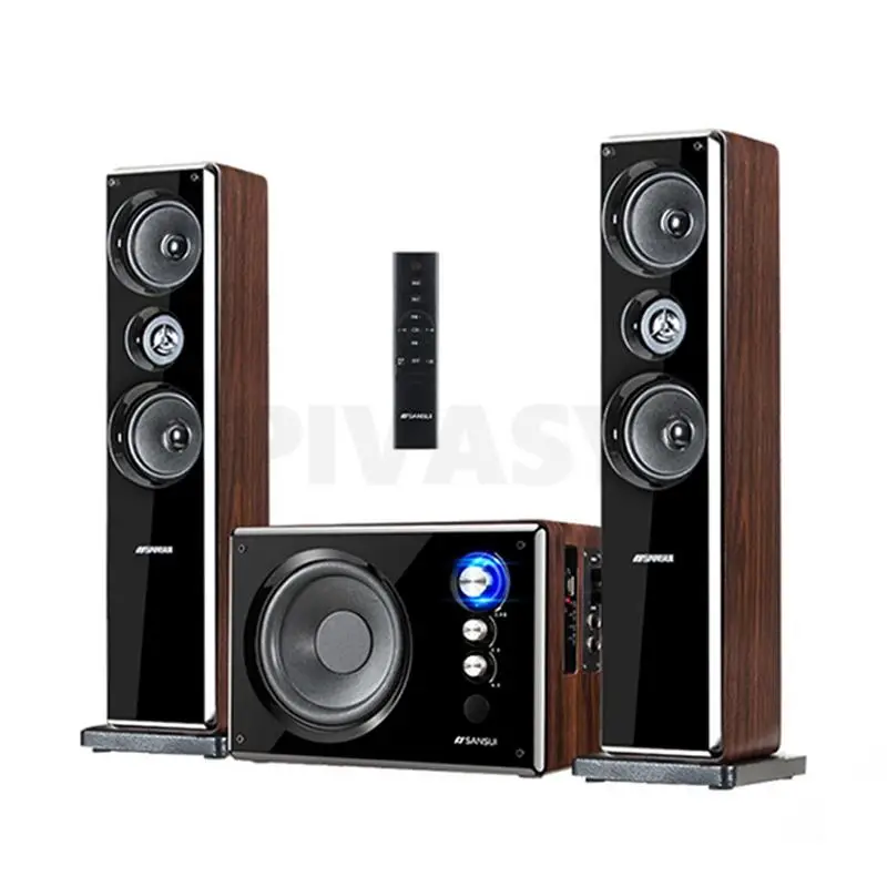 6.5 Inch High Power Bluetooth Speaker Three-Way Stereo Sound Subwoofer Speaker 2.1 Home Theater System Audio Set Sound Box 30W