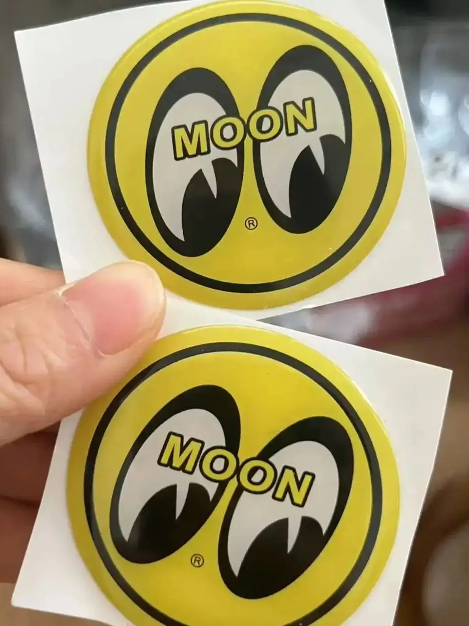 AliExpress 6pcs 3D Cartoon Epoxy Sticker Bicycle Waterproof Decals Stickers for Car Motorcycle Mooneyes Moon eyes Moto Accessoriess
