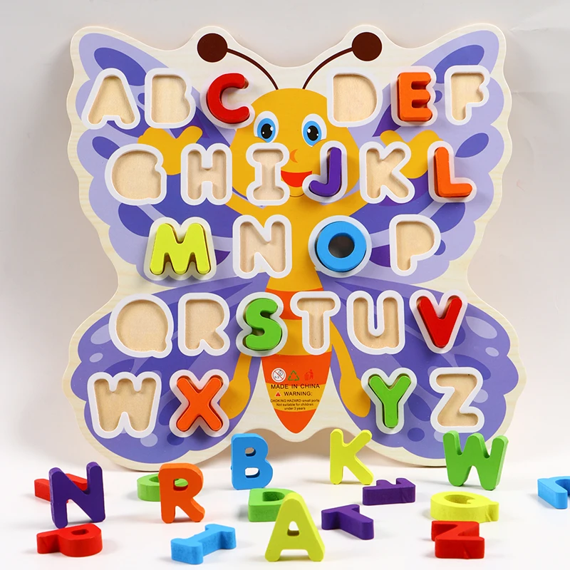 English Alphabet Board Butterfly-Shaped Alphabet Board Helps Learn English Letters Exquisite Gift