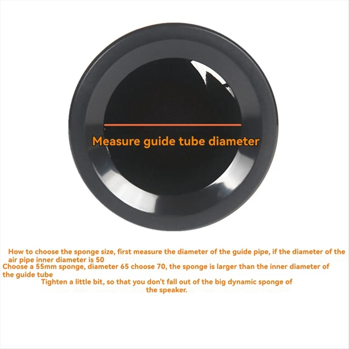 SCLS 2pcs Sponge Plugs for Speaker Port Tubes Reflex Tubes Loudspeaker Woofer Vents Enhances Phase 72x60mm