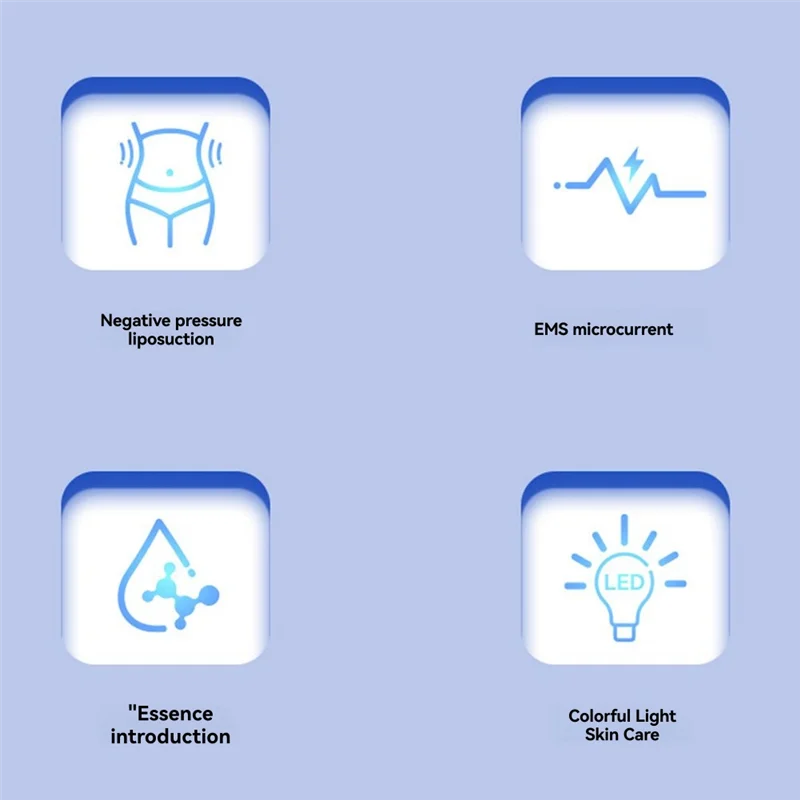 เครื่องนวดเซลลูไลท์ไฟฟ้า AB68, อุปกรณ์ปรับรูปร่าง 4 โหมด พร้อมฟังก์ชั่นการนวดแบบถ้วย ใช้ได้ที่บ้าน