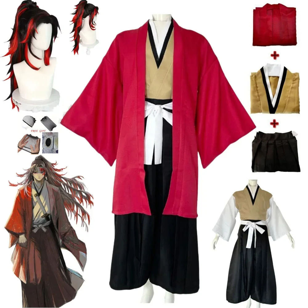 

Anime Tsugikuni Yoriichi Cosplay Costume Halloween Party Kimono Carnival Clothes Outfits